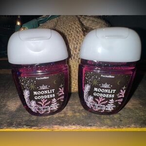 Bath & Body Works 2 “Moonlit Goddess" PocketBac anti-bacterial hand gels -New
